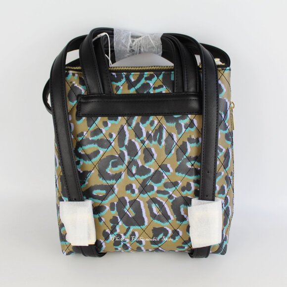NWT Ted Baker Leopard Quilted Backpack– Stylish & Trendy Bag for Everyday Use - Picture 8 of 14